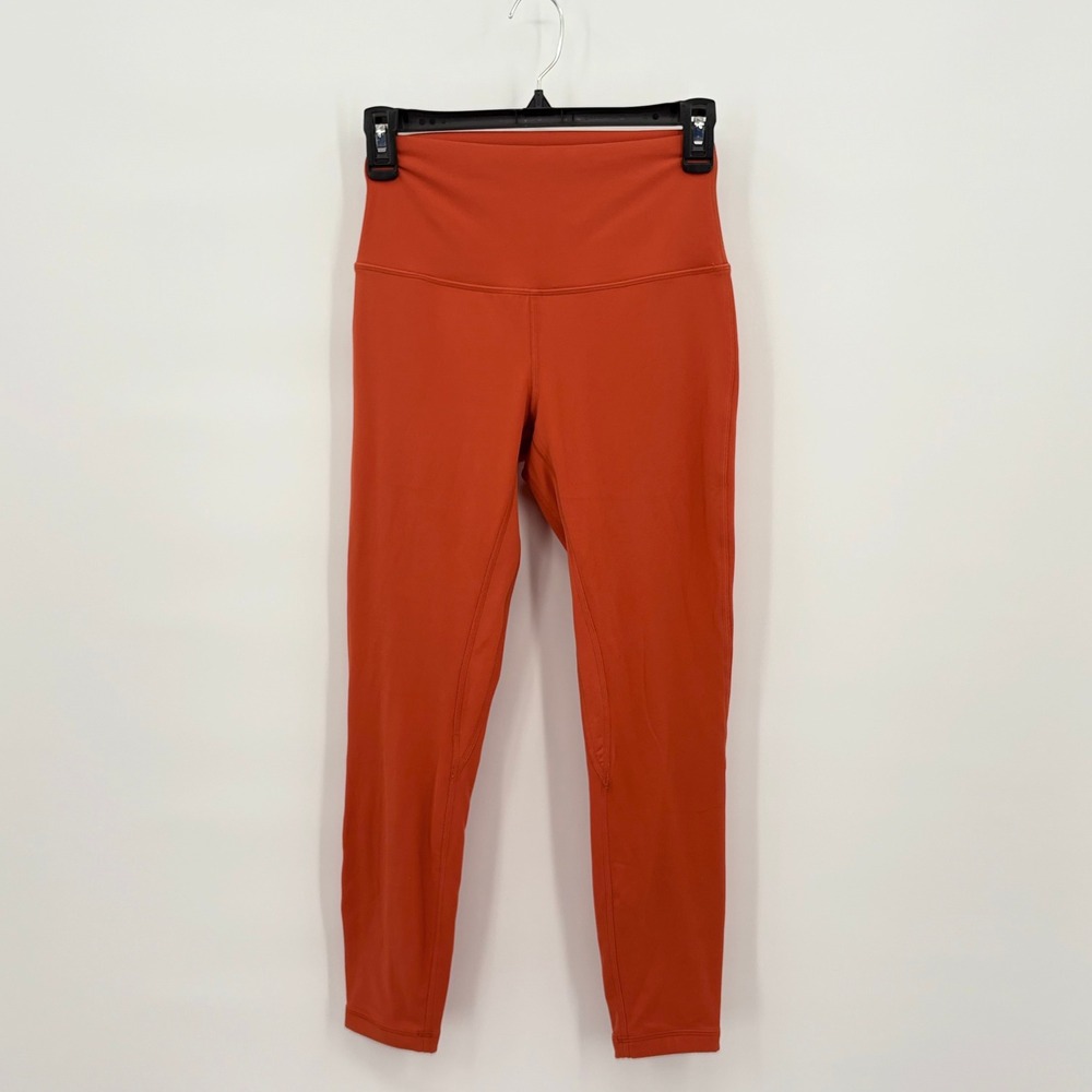 Lululemon Align High Rise Pant 25 Size 6 Orange Nulu Yoga Leggings LW5CTCS